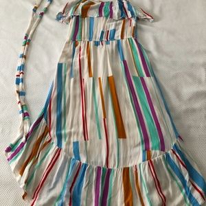 Lovestitch "Clara Striped Ruffle Dress"